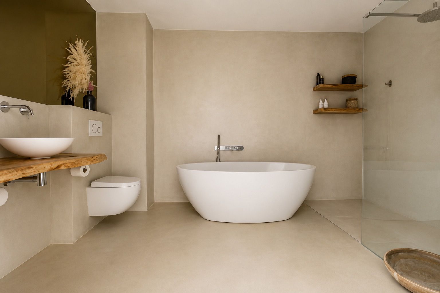 beton cire badkamer in amsterdam