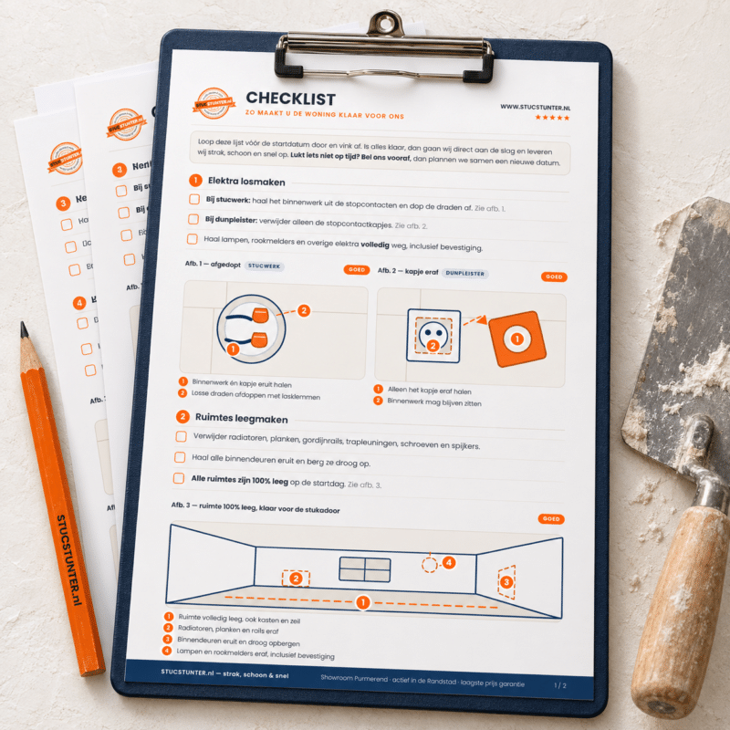 Checklist 1 checklist stucwerk STUCSTUNTER.nl